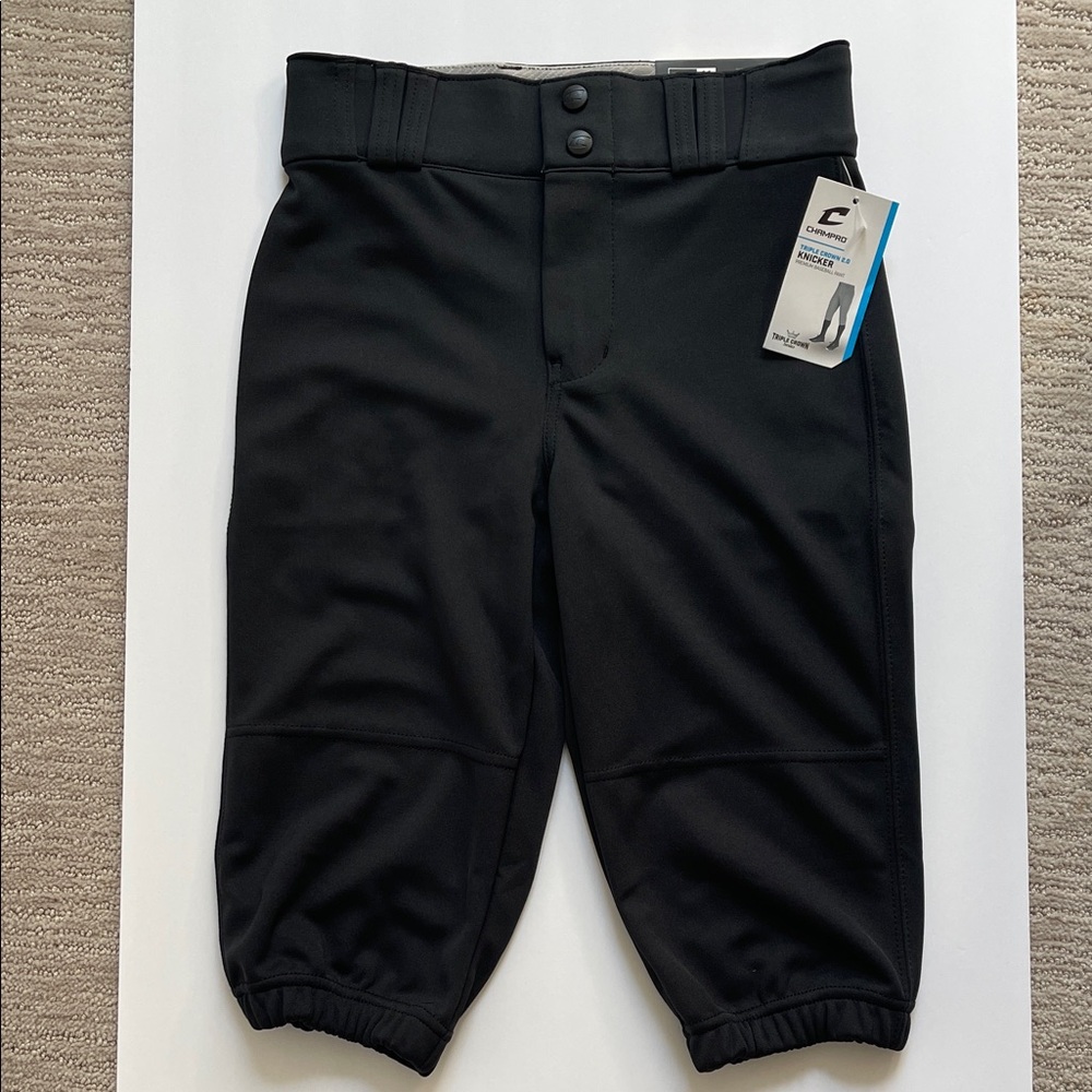 Champro Youth Triple Crown 2.0 Black Knicker Baseball Pants Medium‎